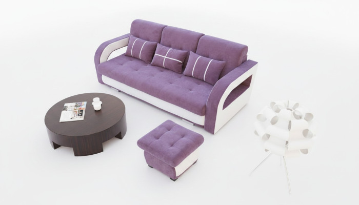 Schlafsofa Klappcouch 3-Sitzer Schlaffunktion + Bettkasten Couch Sofa Klappsofa
