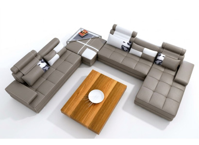 Elegantes U-Form-Designer-Ecksofa Perfekte Synthese von Stil und Komfort