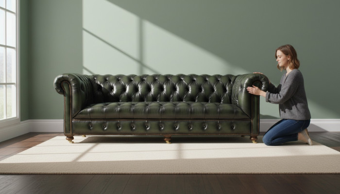 100% Echtes Leder Chesterfield Couch Polster Garnitur Sofa 3 Sitz Sofas jvmoebel