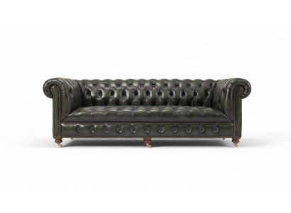 100% Echtes Leder Chesterfield Couch Polster Garnitur Sofa 3 Sitz Sofas jvmoebel