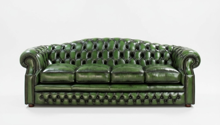 Antik Chesterfield Leder Sofa Couch Polster 100% Echtes Leder 5 Sitzer jvmoebel