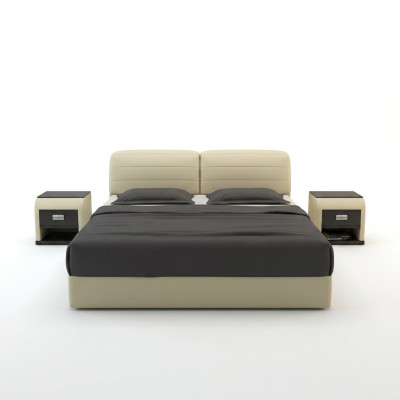 Leder Bett Design Polster Betten Luxus Doppel Modernes Ehe 140/160/180 LB8827