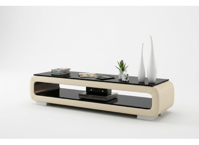 RTV TV Sideboard Dekor Leder Glas Tisch Fernseh Tisch Schrank Designer