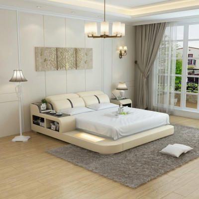 Wasserbett Hotel Doppel Bett Betten Komplett Lederbett Polsterbett Wasser LB8821