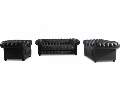 Ledersofa Sofa Couch Polster Couch 321 Leder Stoff Sofas Couchen Design Klassik