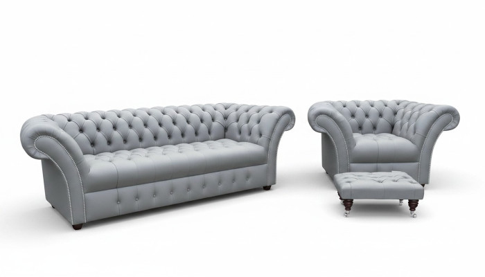 4+1 XXL Big Chesterfield Sofagarnitur Sitz Sofa Polster Couch Garnitur Neu