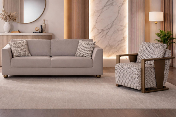 ***Modernes Sofa mit Sessel im eleganten Design für dein Wohnzimmer