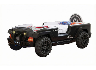 Autobett im Off Road Design Luxuriöses Kinderzimmer Modernes Kinderbett