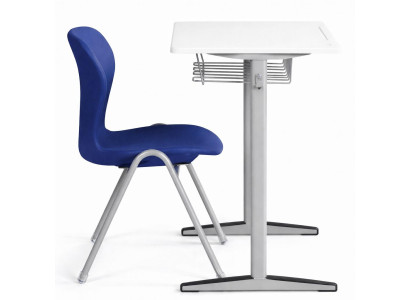 Schulbank mit Stuhl ergonomisches Design modernes Metallgestell