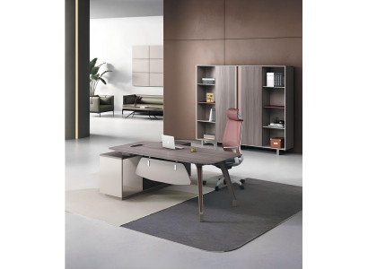 Praktische Arbeitszimmer Möbel Schicker Eckschreibtisch Bücherregal