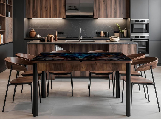 Esszimmer Esstisch Rechteckig Komfort Modern Neu Holz Luxus Braun