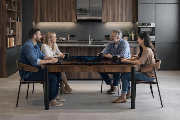 Esszimmer Esstisch Rechteckig Komfort Modern Neu Holz Luxus Braun