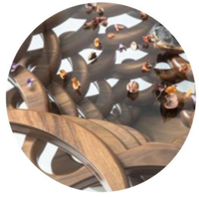 Couchtisch Glas Rund Modern Holz Bequem Wohnzimmer Praktisch Elegant