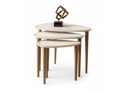 Servier Couchtisch Moderner Stil Beige Farbe Minimalistisches Design