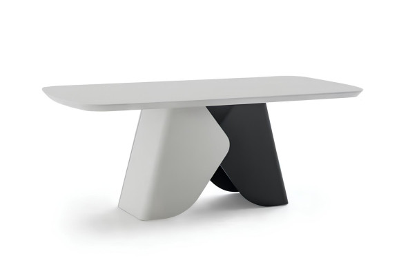 Esszimmer-Set Tisch Konsoltisch Schwarz Weiß Spiegel Moderner Stil Neu