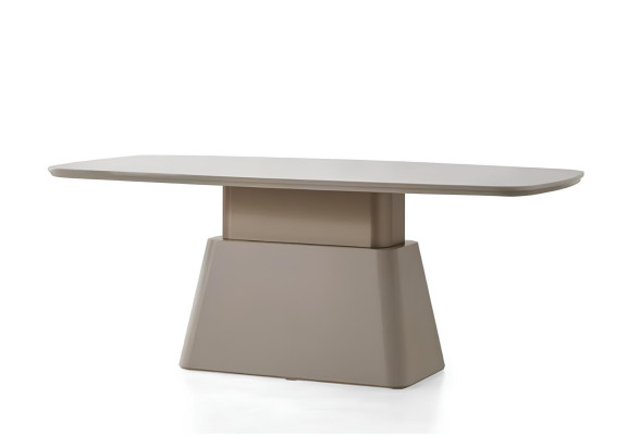 Esszimmer-Set Tisch Konsoltisch Beige Farbe Spiegel Moderner Stil Neu