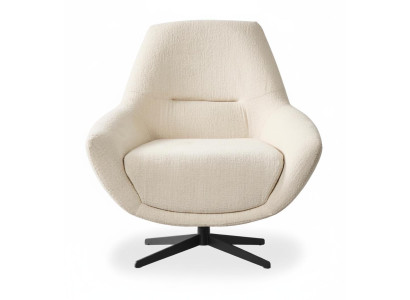 Sessel Modernes Design Beige Farbe Polsterung Minimalistischer Stil