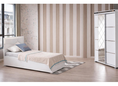 Stilvolles Jugendzimmer-Set 2-tlg. – Bett & Kleiderschrank modern