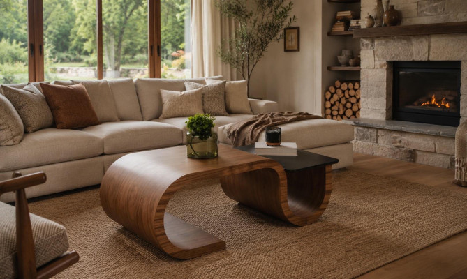 Couchtisch Holz Modern Wohnzimmer Neu Braun Luxus Stilvoll Exklusiv