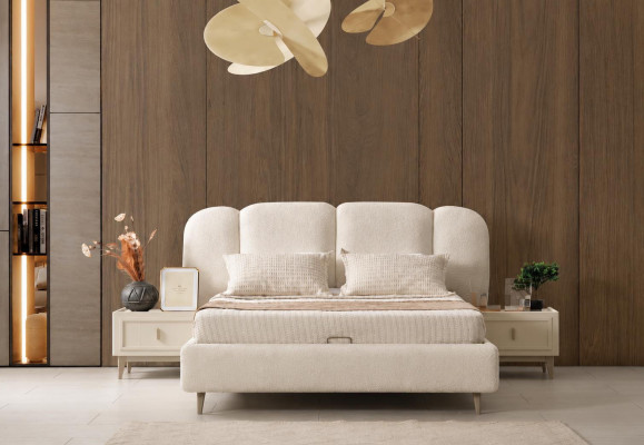 Nachttisch bequem minimalistisch beige schön modern neu