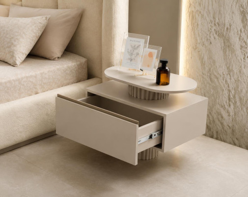 Nachttisch bequem schön geräumig beige moderner Stil neu