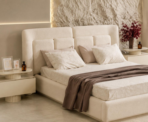 Nachttisch bequem schön geräumig beige moderner Stil neu