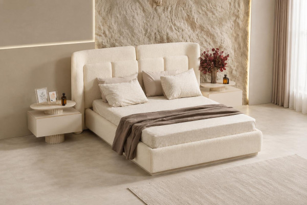Nachttisch bequem schön geräumig beige moderner Stil neu
