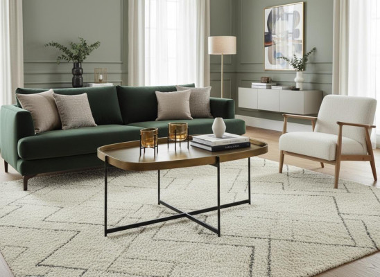 Couchtisch Modern Wohnzimmer Metall Luxus Elegant Stilvoll Komfort