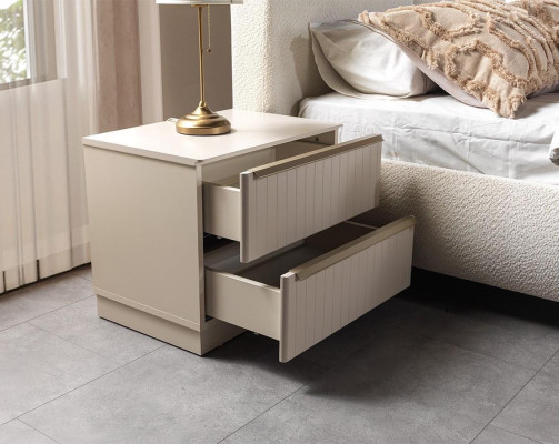 Nachttisch Stil modern Farbe weiß Neu praktisch komfortabel Schlafzimmer