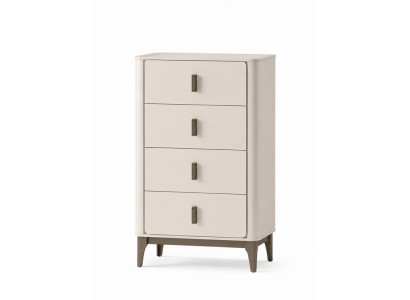 Kommode komfortabel 4 Schubladen Beige moderner Stil neu