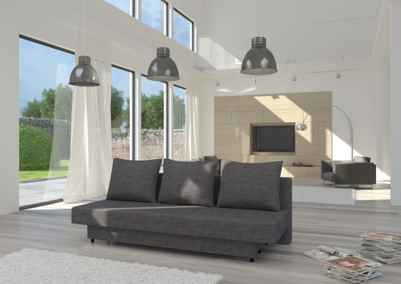 Multifunktion Büro Couch Schlafsofa XXL Textil Big Sofa Couchen 3Sitzer Polster