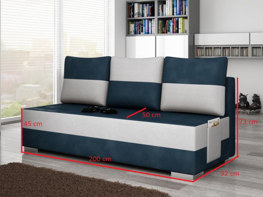 Multifunktion 3Sitzer Büro Couch Schlafsofa XXL Textil Big Sofa Couchen Polster
