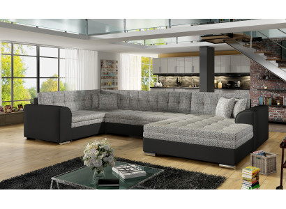 Design Ecksofa Schlafsofa Bettfunktion Couch Leder Textil Polster Sofas Neu 5932