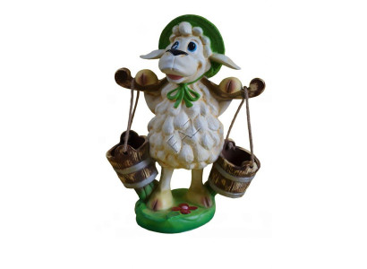 Dinosaurier Figur aus Kunststoff in Naturfarben für Garten und Dekor