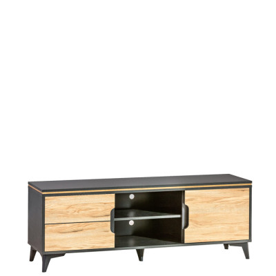 TV-Lowboard Gappa TV-Tisch TV-Schrank Modern Wohnzimmer Kollektion Walnuss