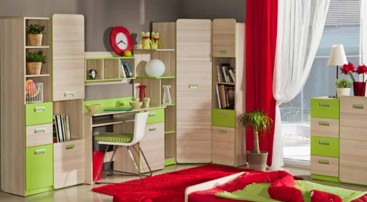 Jugendzimmer Kommode Kinder Zimmer Kommoden Schrank Anrichte Sideboard Holz Neu