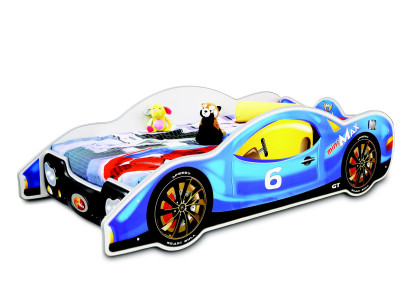 Luxus Blaues Kinderbett Designer Holzbett Auto Designer Kinderzimmer