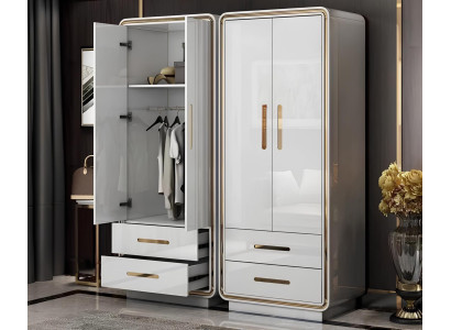 Luxus Kleider Schrank Designer Hochglanz Kleiderschränke Möbel Wohnen Holz Neu