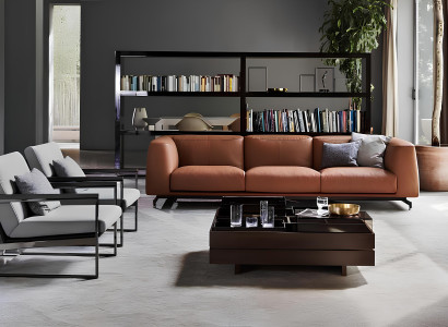 Leder Sofa Couch Polster Sitz Garnitur 3+2 Sitzer Sofas Couchen Italien Möbel