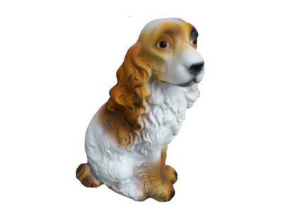 Deko Figur Statue Skulptur 38 cm FIguren Statuen Skulpturen Garten Hund  (A19)