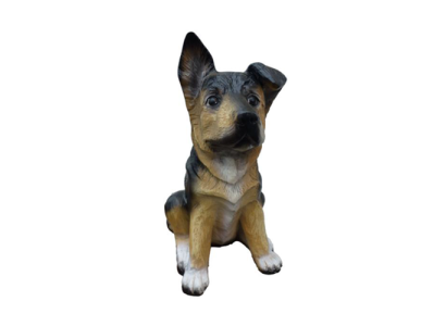 Deko Figur Statue Skulptur 38 cm Figuren Statuen Skulpturen Garten Hund  (A336)