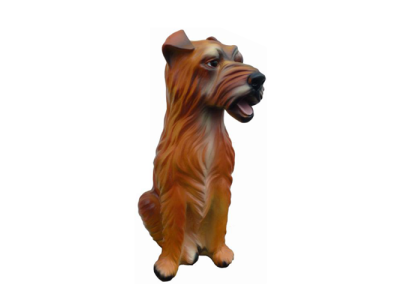 Deko Figur Statue Skulptur 40 cm Figuren Statuen Skulpturen Garten Hund  (A418)