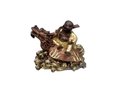 Chian Buddha Deko Figur Statue Skulptur 31x42 cm Figuren Statuen Skulpturen  B32