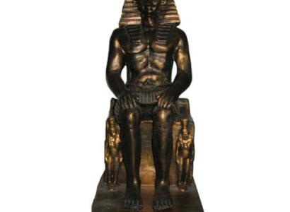 Ägypten Skulptur Pharao Kunststoff Statue Figuren Statuen Antik Stil 31 cm Neu