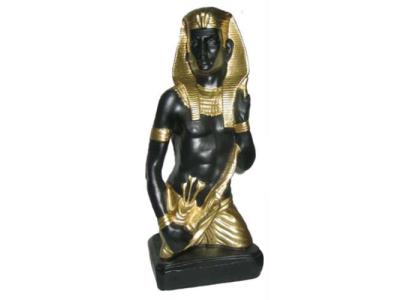 Ägypten Skulptur Pharao Kunststoff Statue Figuren Statuen Antik Stil 46cm Neu
