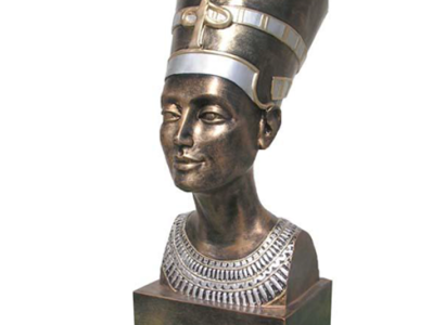 Ägypten Skulptur Nofretete  Kunststoff Statue Figuren Statuen Antik Stil 51 cm