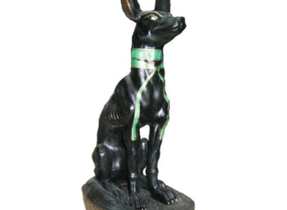 Ägyptische Figur Schakal Anubis aus Kunststoff, Groß god of death Höhe 40 cm Neu