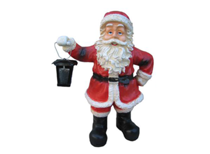 Weihnachtsmann Nikolaus Weihnachts Haus Dekoration Schlitten Figur Statue Deko
