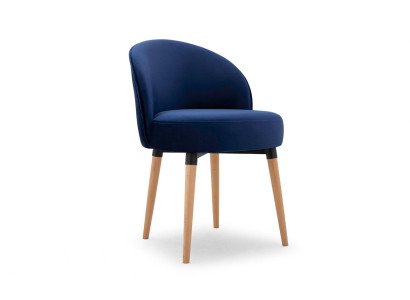 Blauer Sessel Stuhl Design Polsterstuhl Stühle Esszimmerstuhl Bürostuhl Modern