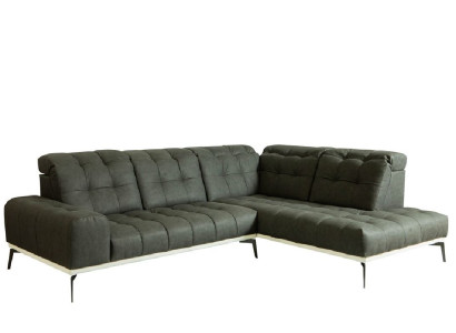 Sofa Designer Sofa Wohnlandschaft Ecksofa Couch Modern Stoff Textil Möbel Neu